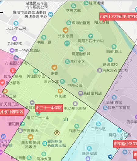 襄阳市三十一中学区房都有哪些-襄阳中小学划片地图-襄阳成教网